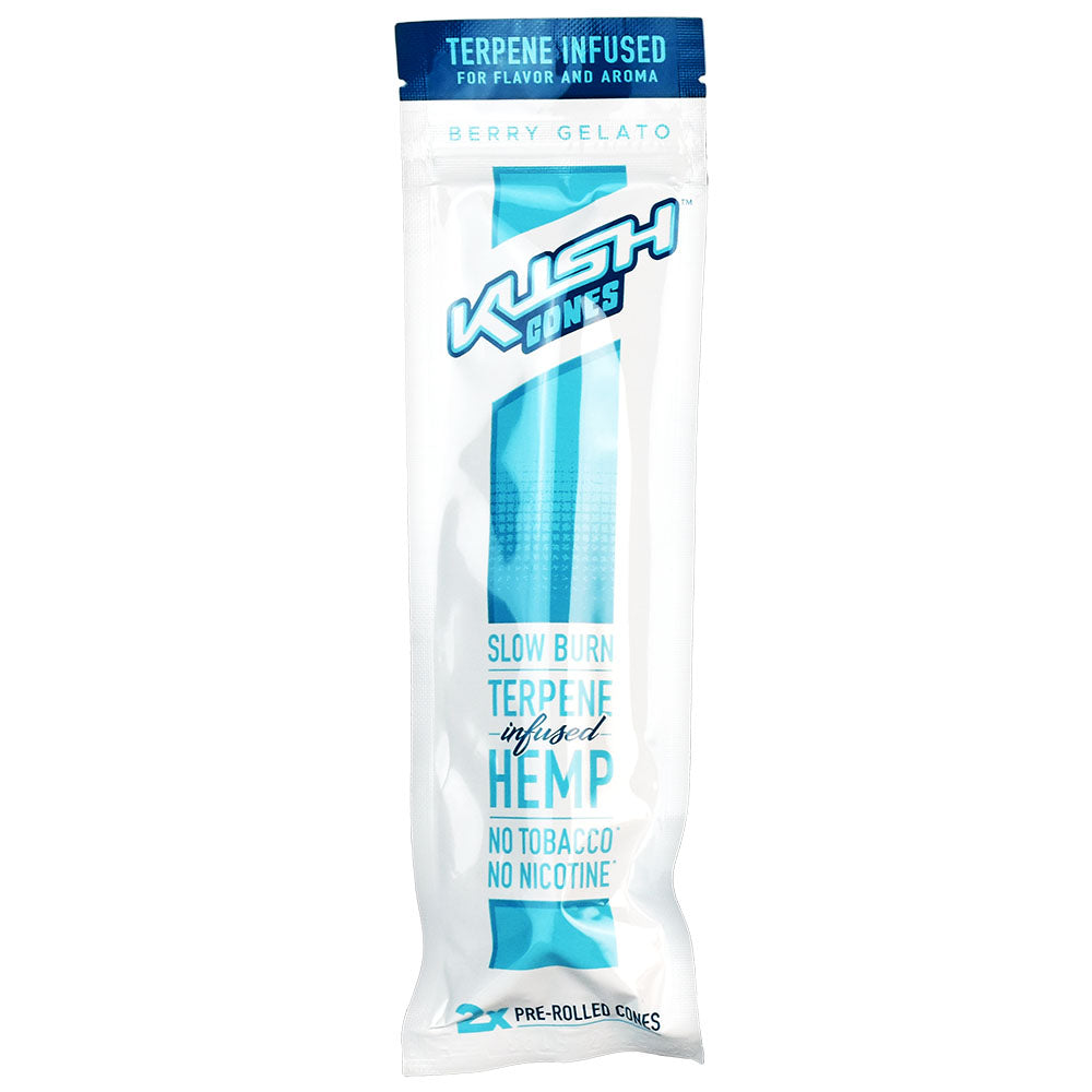 Kush Cones Terpene Infused Hemp Pre-rolled Cones, Berry Gelato, Front View