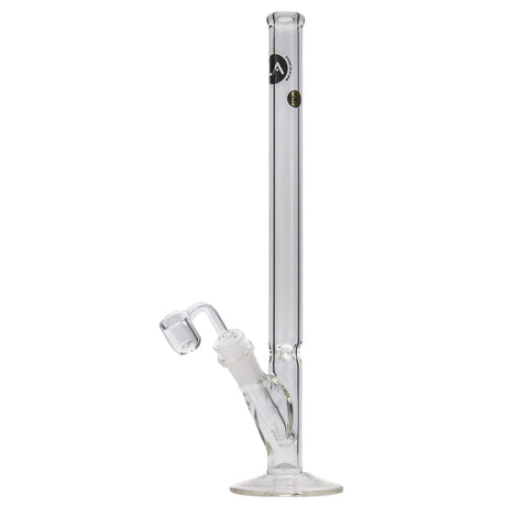 LA Pipes 14" Slim Straight Glass Waterpipe with Clear Borosilicate Glass and 45 Degree Joint