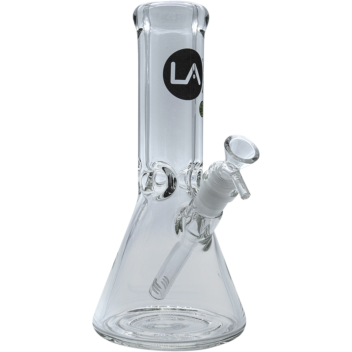 LA Pipes "Agent Stout" Beaker Bong, 9mm Heavy Wall, 45 Degree Joint, Front View