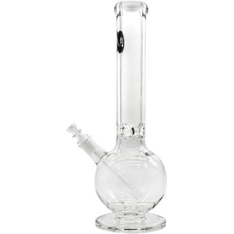 LA Pipes "Bazooka" 9mm Thick Glass Bong, Heavy Wall, 16"-18" Height, Front View on White Background