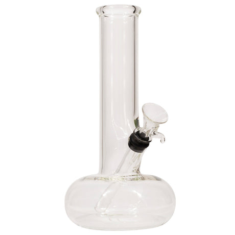 LA Pipes Bubble Bong in Borosilicate Glass, 12" Height, 14mm Joint, Front View