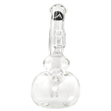LA Pipes Bubble Concentrate Waterpipe, 6" Banger Hanger Dab Rig, Front View on White Background