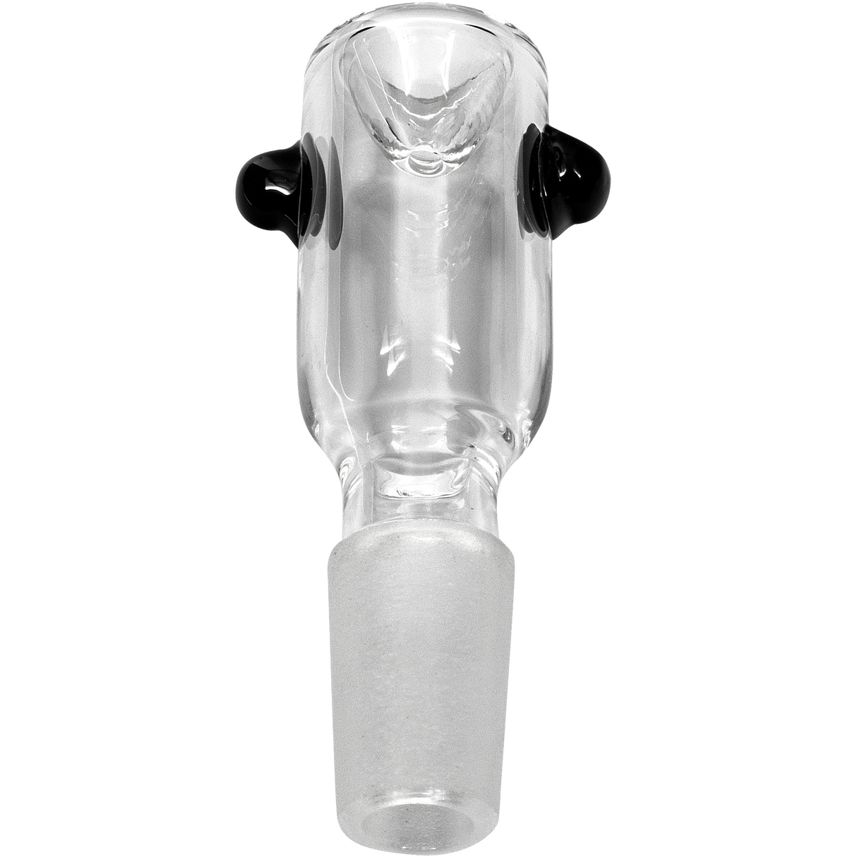 LA Pipes Custom Cylinder Bong Bowl, 14mm Male, Borosilicate Glass, Front View