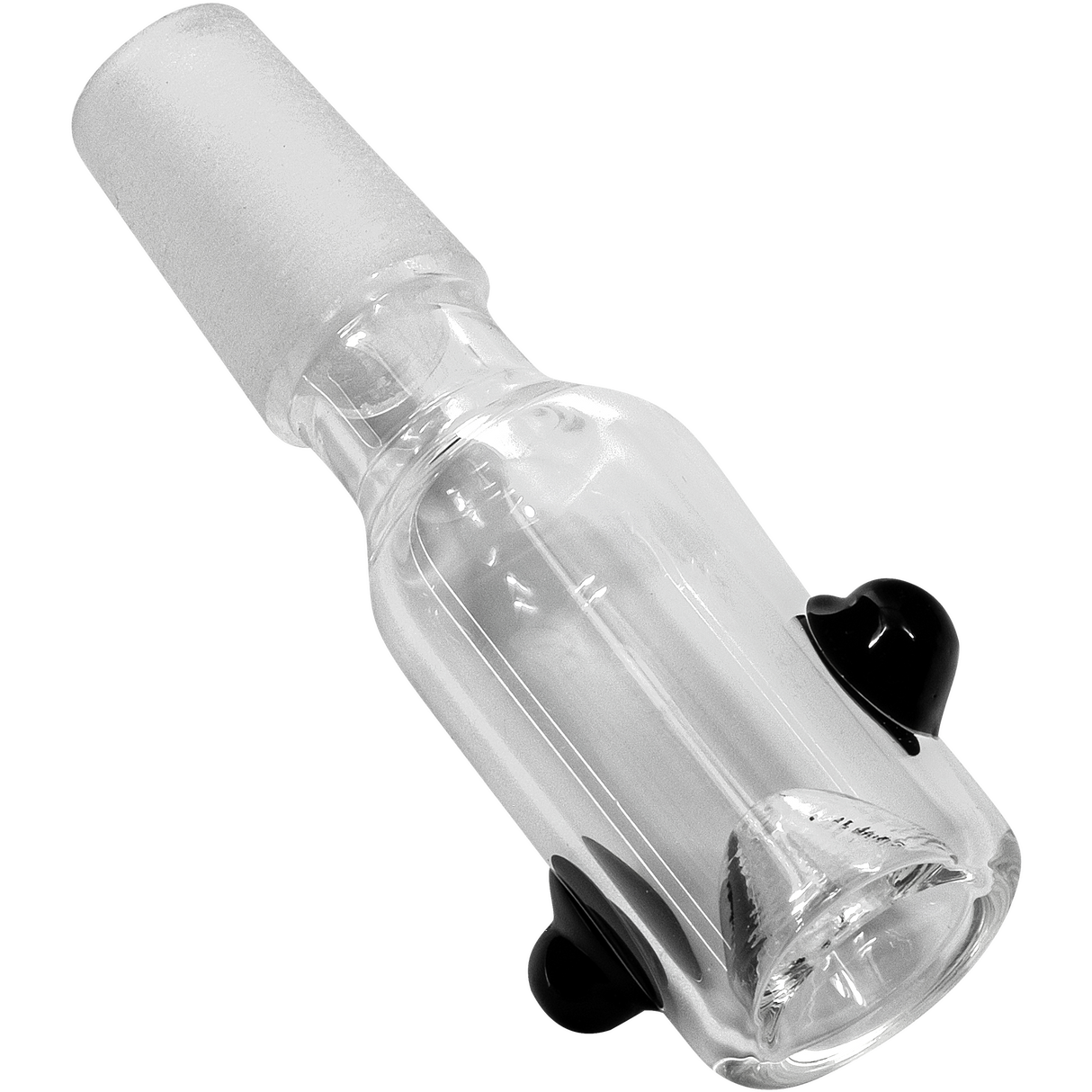 LA Pipes Custom Cylinder Bong Bowl, 14mm Male Borosilicate Glass, Top View