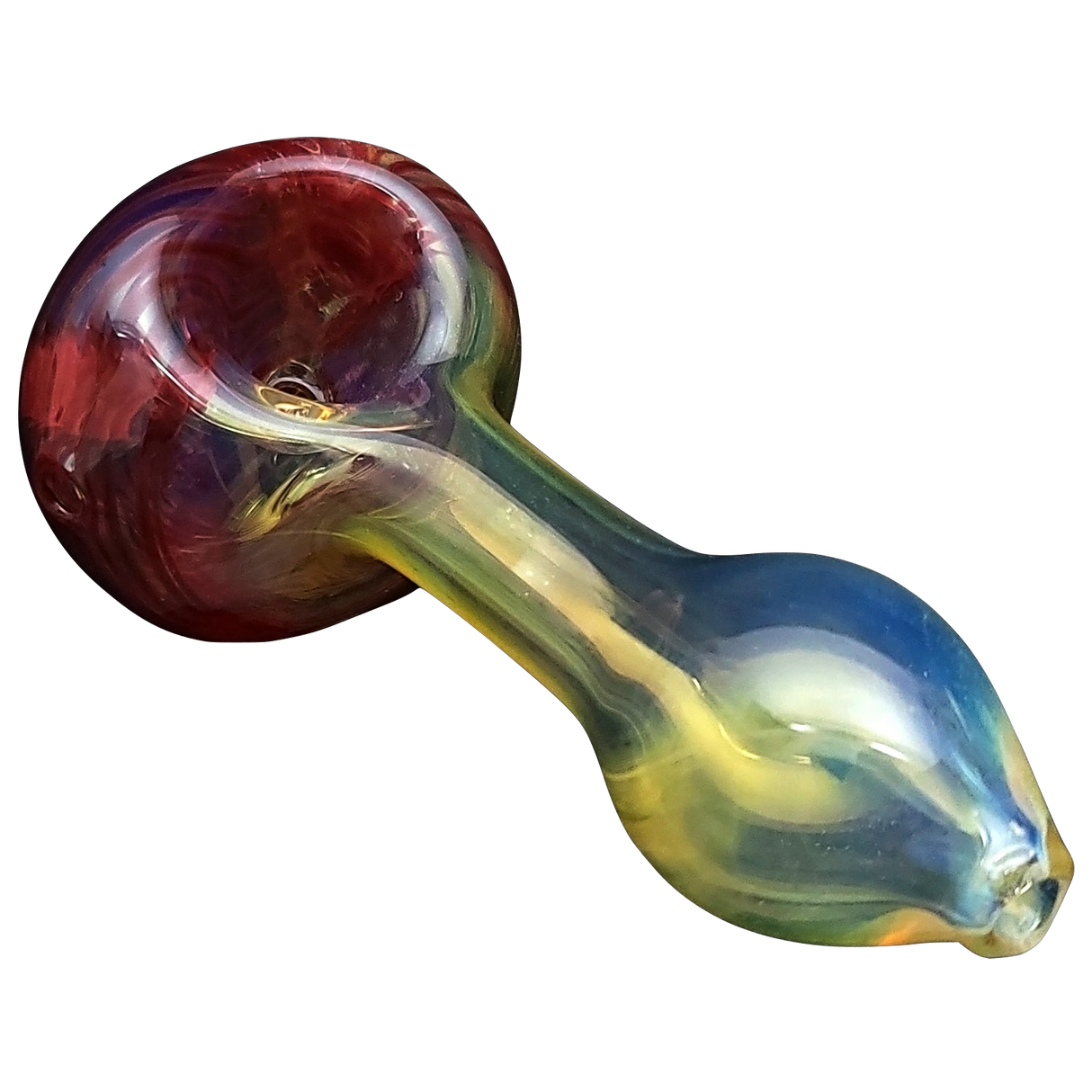 LA Pipes HP1 Spoon - Colorful Borosilicate Glass Hand Pipe with Deep Bowl