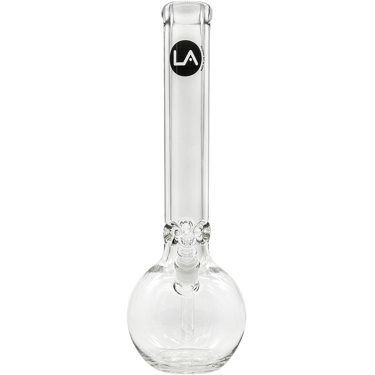 LA Pipes "Iron Mace" Heavy 9mm Bubble Bong, 18" Height, 45 Degree Joint