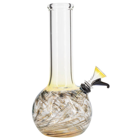 LA Pipes "Jupiter" Bubble Base Bong with Swirl Design - Front View