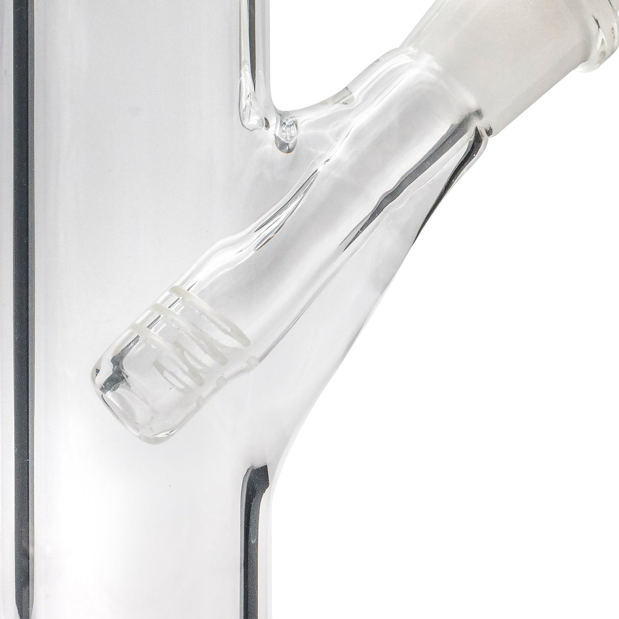 Close-up of LA Pipes Straight Bong with Showerhead Perc and 45 Degree Joint