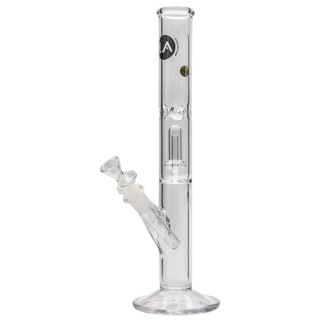 LA Pipes Straight Bong with Single Showerhead Perc, 45 Degree Joint, Front View on White Background