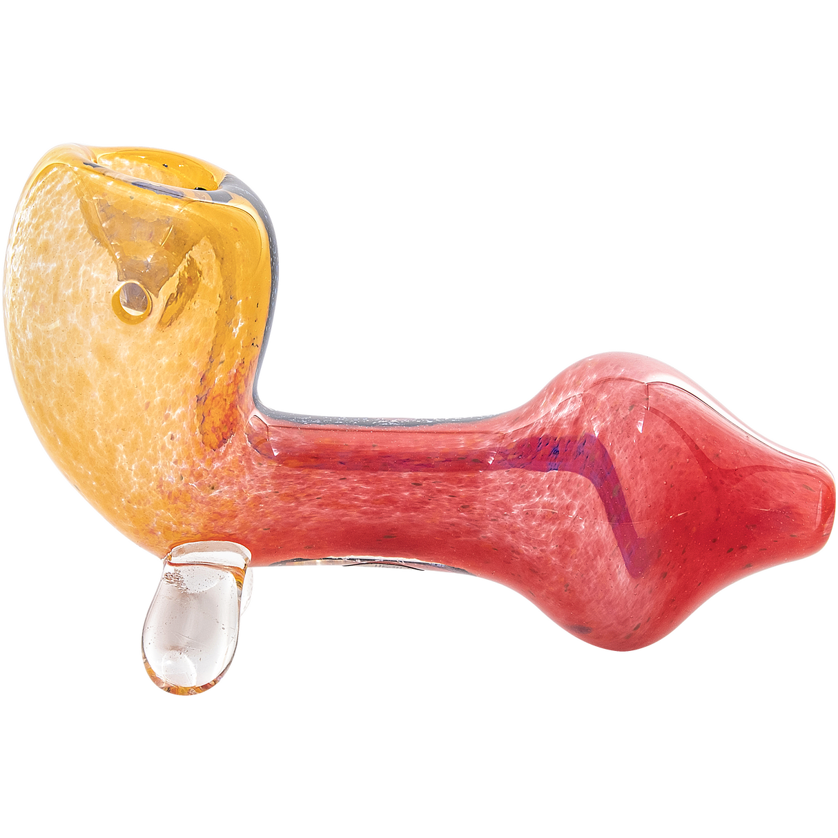 LA Pipes "Star Walker" Dichro Sherlock Pipe in Borosilicate Glass, Side View