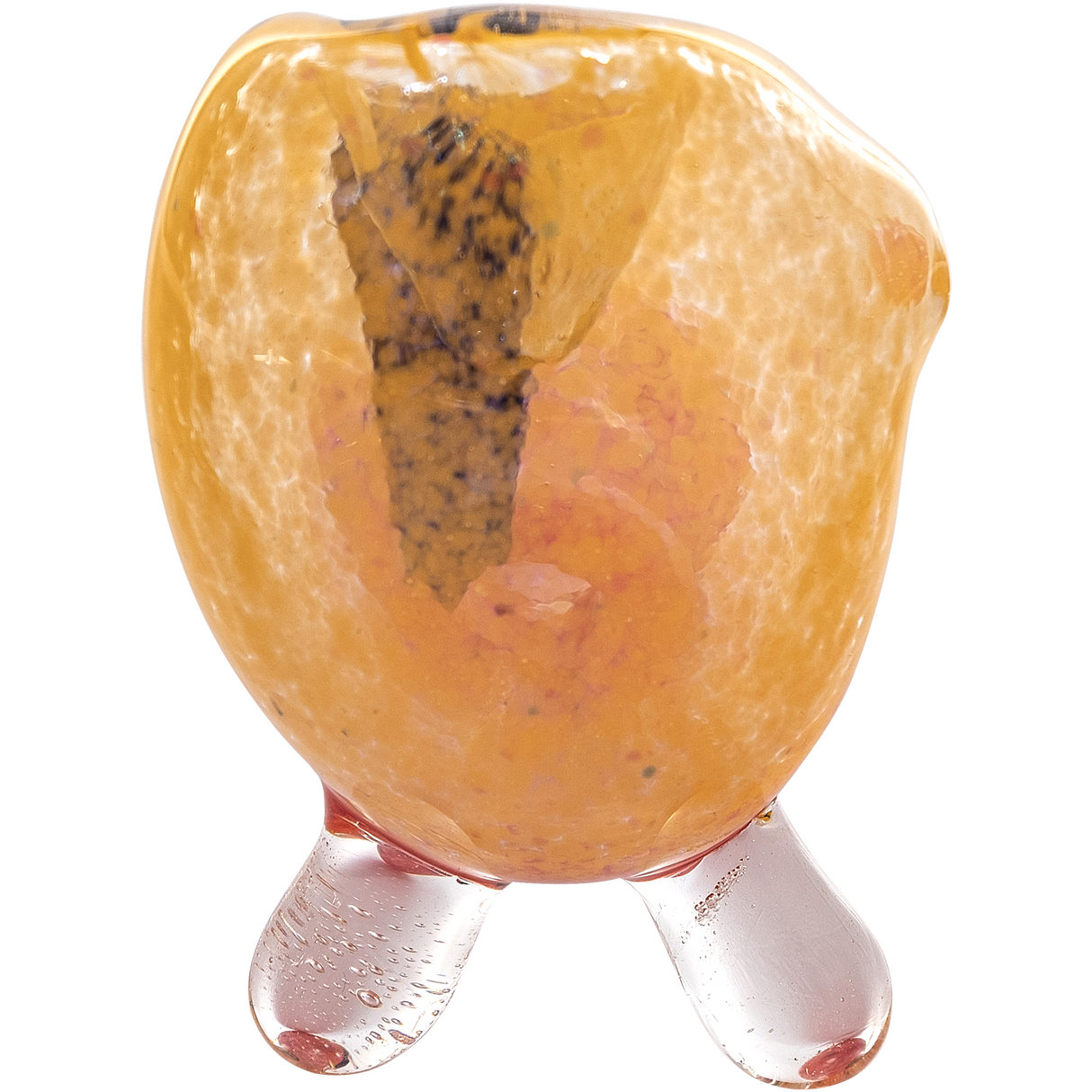 LA Pipes "Star Walker" Dichro Sherlock Pipe, 4" handcrafted borosilicate glass, front view