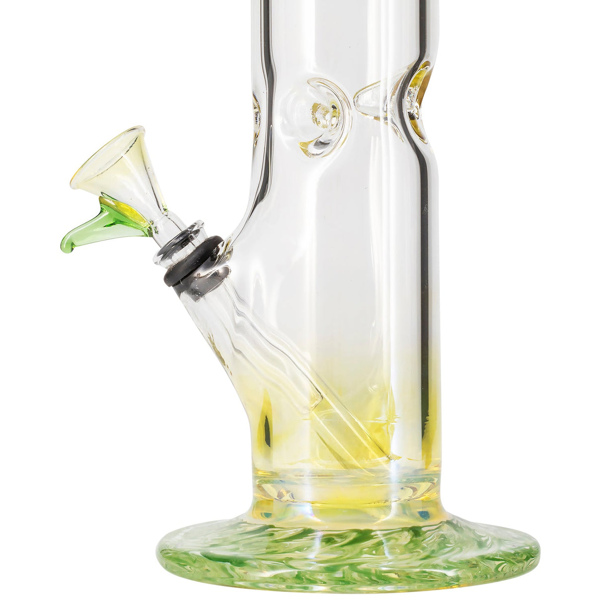 LA Pipes "The Chong-Bong" Classic Straight Bong, 10" Borosilicate Glass, USA Made, Side View