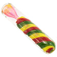 LA Pipes "Rasta Twister" Chillum Pipe with Fumed Color Changing Design, 3.25" Length
