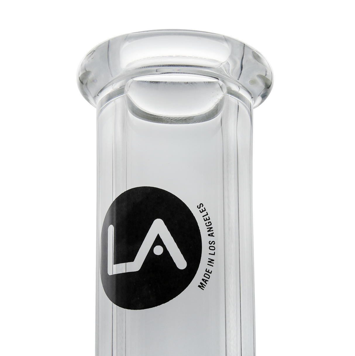 Close-up of LA Pipes "Thicc Boy" Beaker Bong with 9mm thick borosilicate glass