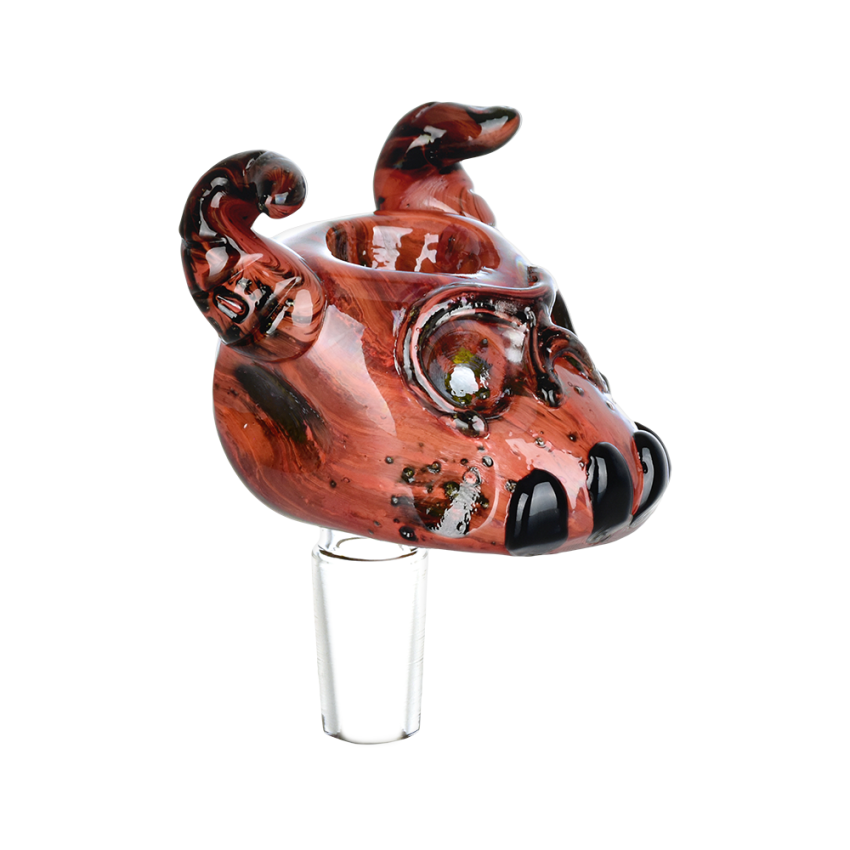 Lava Flow Devil Skull Herb Slide | 14mm M