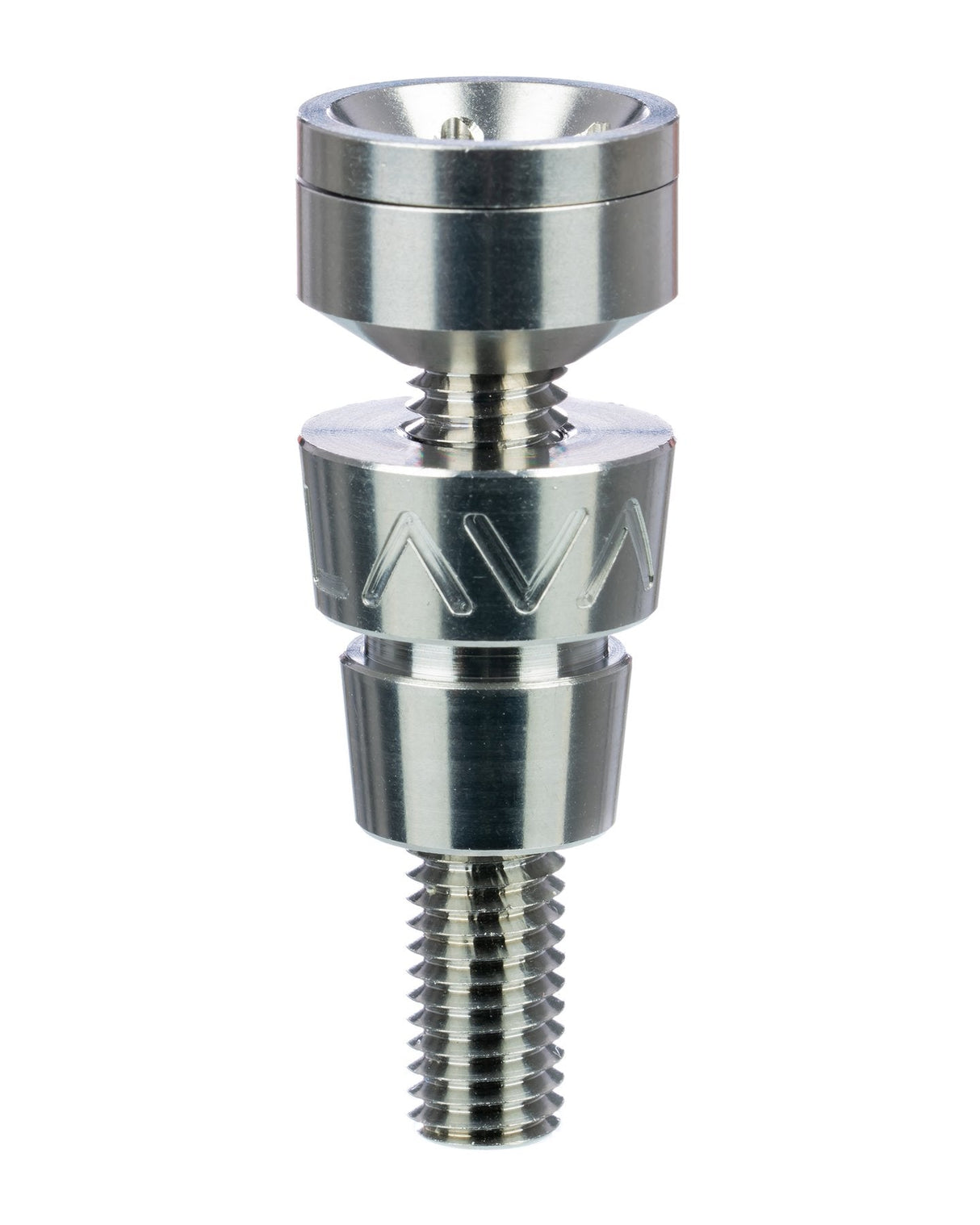 LavaTech Titanium Nail with Showerhead Dish for Dab Rigs, Adjustable, Male 14mm/18mm
