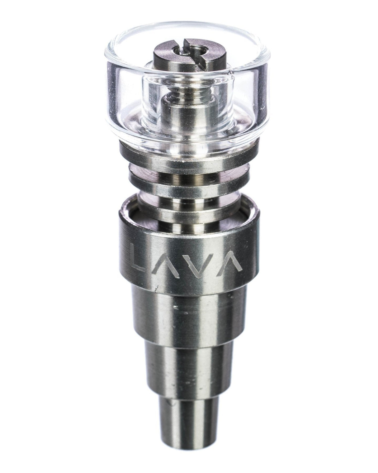 LavaTech "Elements" Mini E-Nail Kit, black titanium, front view on white background