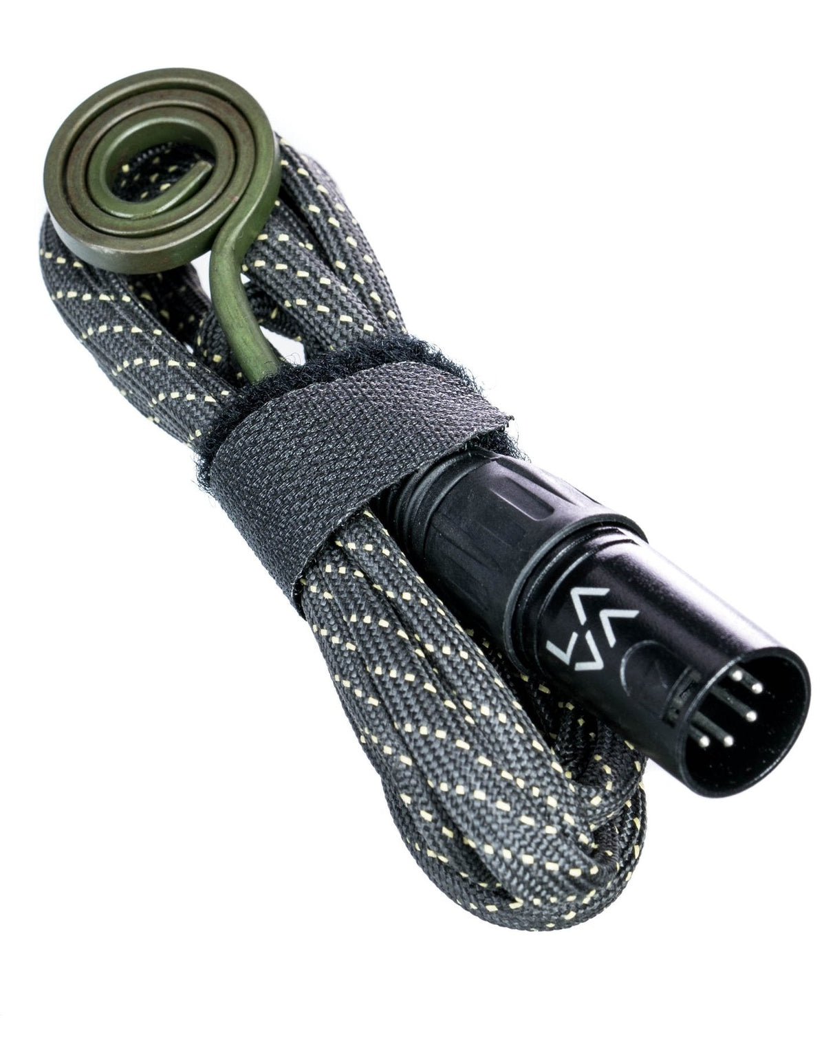 LavaTech "Elements" Mini E-Nail Kit in black, with titanium nail and power cord, angled view