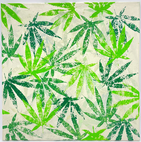 LEAF EXPLOSION by Alyssa - 20x20 MAV PRO Poster with Cannabis Leaf Patterns