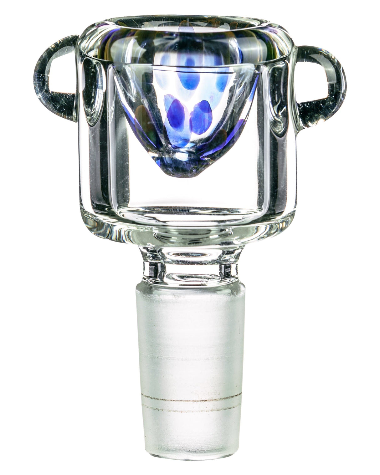 Valiant Distribution Leopard Print Glass Bowl, 14mm joint, compact design for dry herbs, front view