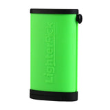 LighterPick All-In-One Waterproof Dugout in Bright Green - Front View, Portable Design