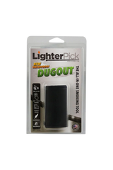 LighterPick Waterproof Smoking Dugout, 3.5" compact and portable design, front view packaging
