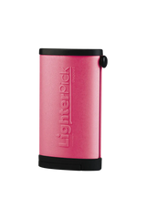 LighterPick All-In-One Pink Waterproof Smoking Dugout, compact and portable, front view
