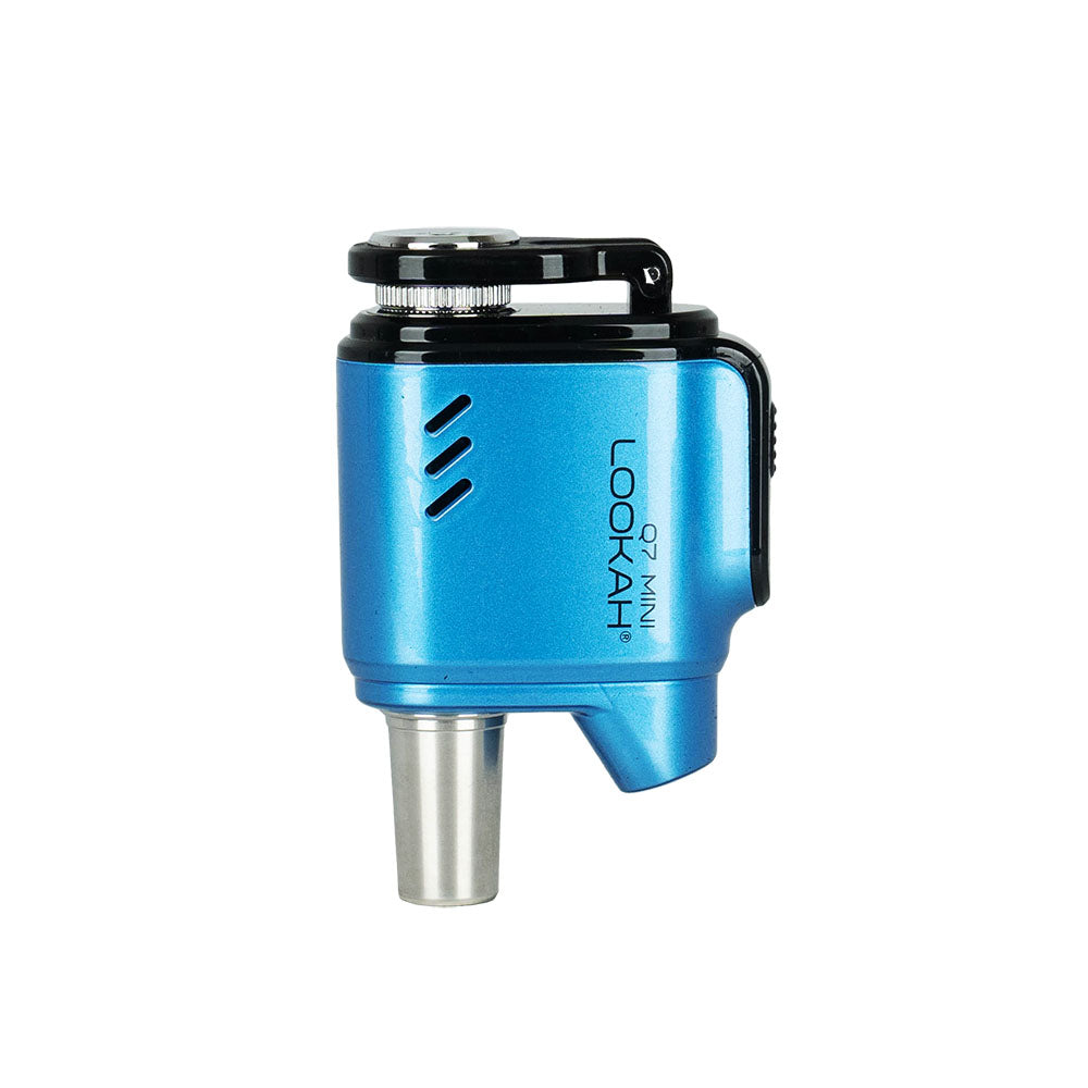 Lookah Q7 Mini Portable Enail in Blue - 950mAh Battery, Side View for Dab Rigs