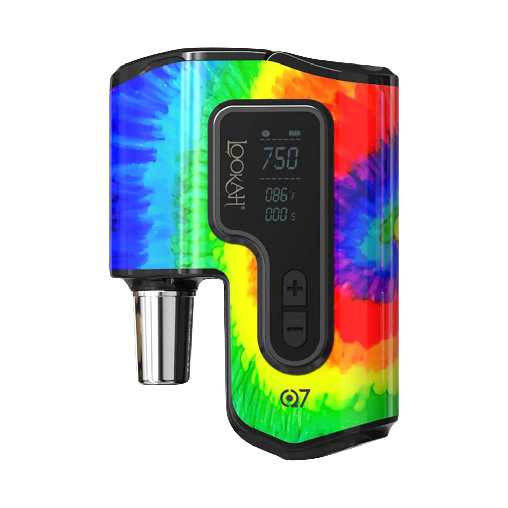 Lookah Q7 Portable Enail Dab Kit in Tie-Dye - Compact Design with Digital Display