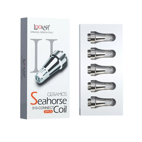 Lookah Seahorse PRO Ceramic Coils 5-Pack, easy-to-connect vape replacement parts
