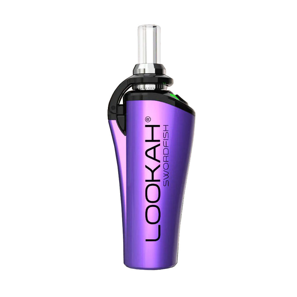 Lookah Swordfish Vape Pen in Purple, 950mAh, Compact Design, for Concentrates - Front View