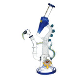 Lookah Trippy Dragon 15" Recycler Water Pipe with Intricate Design - Front View