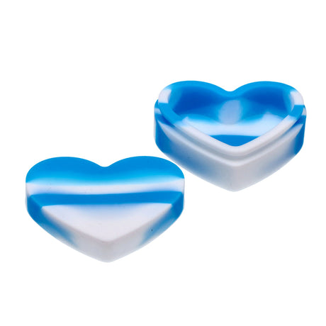 Heart-Shaped Silicone Container by Valiant Distribution, Assorted Colors, Portable and Closable Design