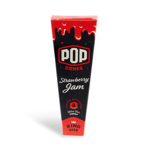 Pop Cones King Size Unbleached 3pk Cones - 24ct Display