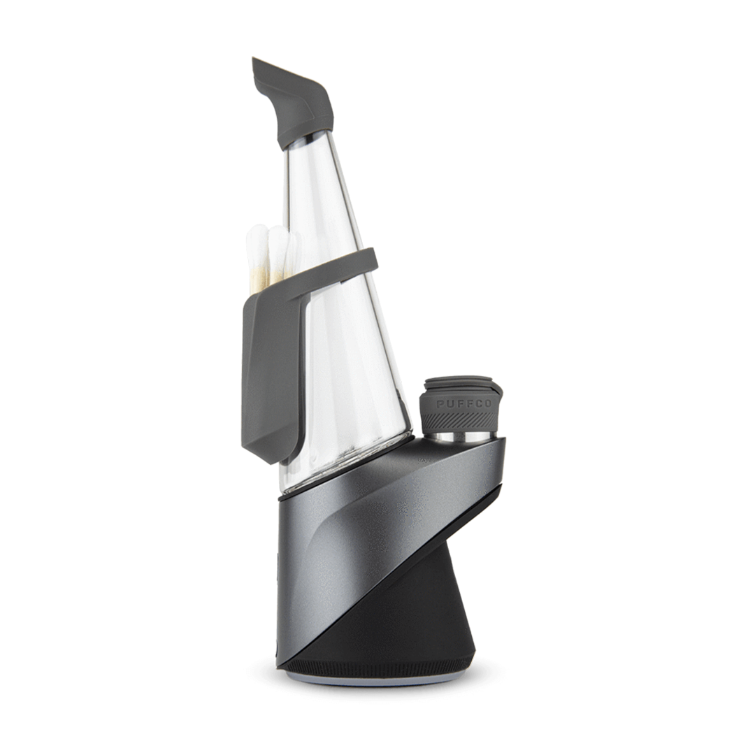 Puffco Peak Pro Travel Pack in Lunar Grey, silicone accessories for vaporizers, front view