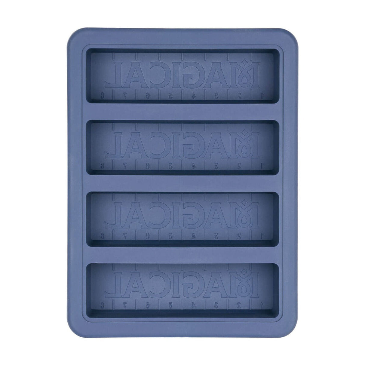 Magical Butter Silicone Tray with Lid for Herb Storage, Top View on White Background