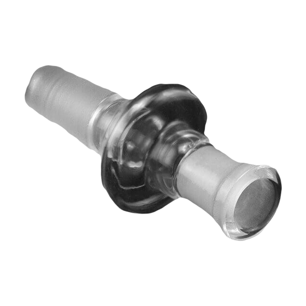 PILOT DIARY 14mm Male to 10mm Female Glass Adapter on black background