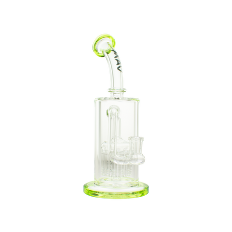 MAV Glass 12 Arms Sycamore Tree Perc 2.0 bong with clear borosilicate glass, front view on white background