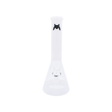 MAV Glass 12" White Full Color Beaker Bong with 5mm Thickness Front View
