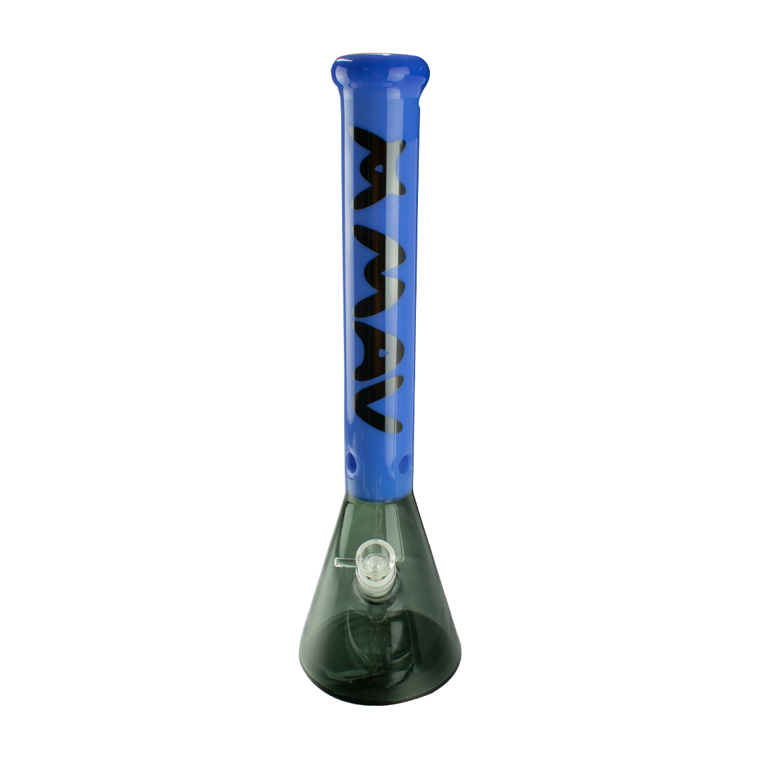 MAV Glass 18" Lavender Color Float Sleeve Beaker Bong with Thick Glass