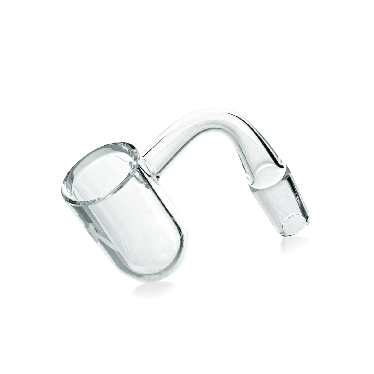 MAV Glass 25mm Quartz Round Bottom Bucket Banger for Dab Rigs - Clear, Side View
