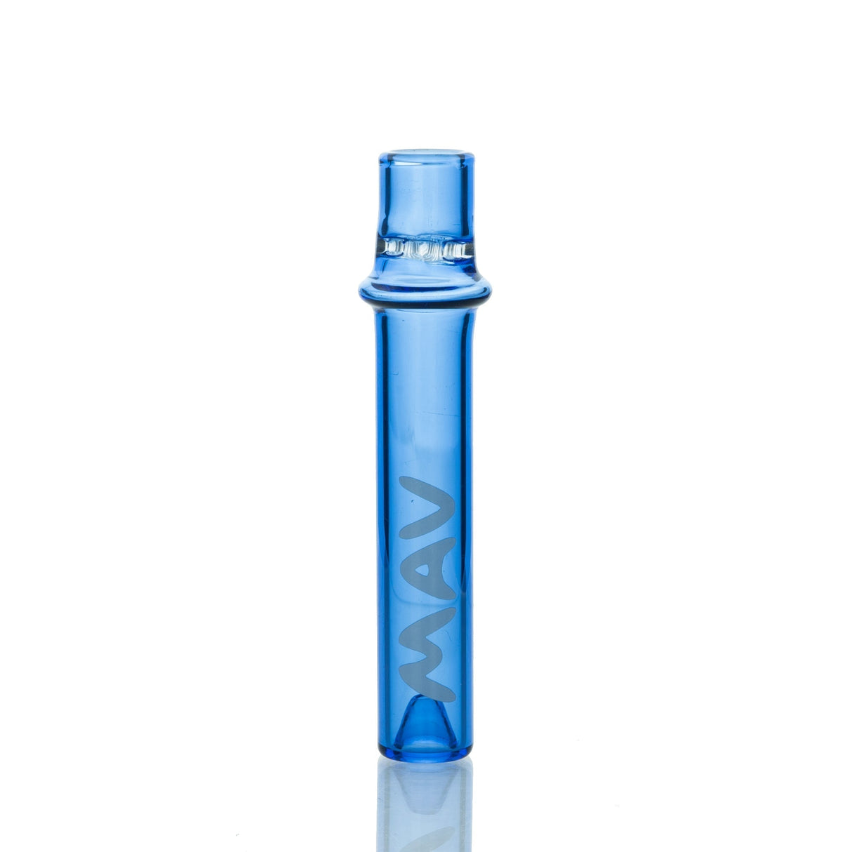 MAV Glass 4" Ink Blue One Hitter with Heavy Wall for Durability, Front View on White Background