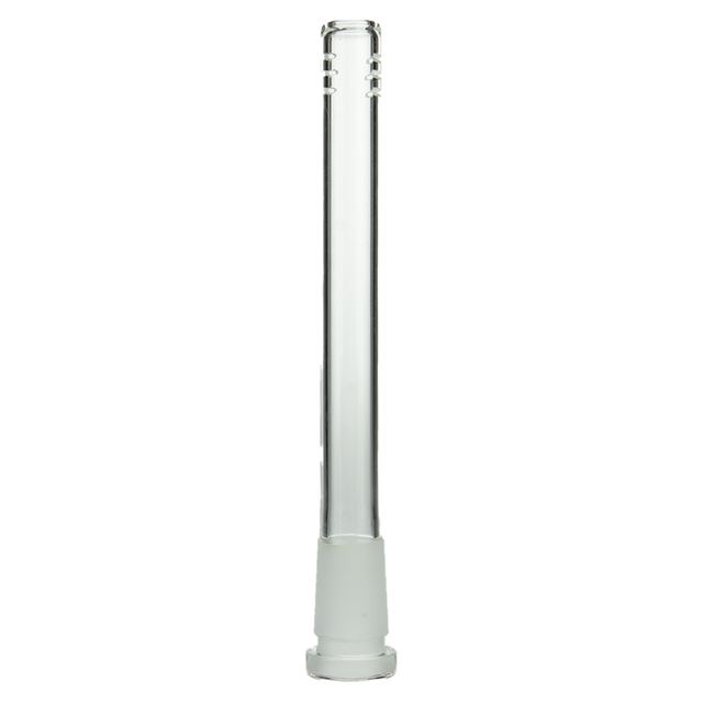 MAV Glass 5" Clear Downstem 19mm to 14mm for Beaker Bongs, Front View on White Background