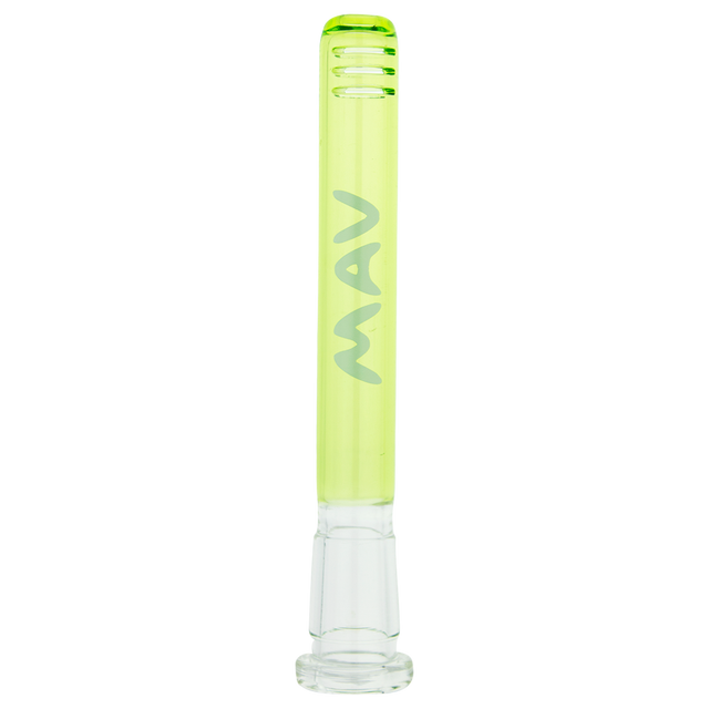 MAV Glass 5" Ooze Color Downstem 18mm to 14mm for Bongs, Front View on White Background