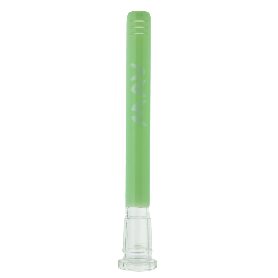 MAV Glass 5" Seafoam Color Downstem, 18mm to 14mm, for Beaker Bongs - Front View