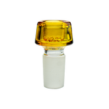 MAV Glass 7 Hole Pro Bowl in Gold, 19mm joint size, front view on seamless white background