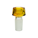 MAV Glass 7 Hole Pro Bowl in Gold, 19mm joint size, front view on seamless white background