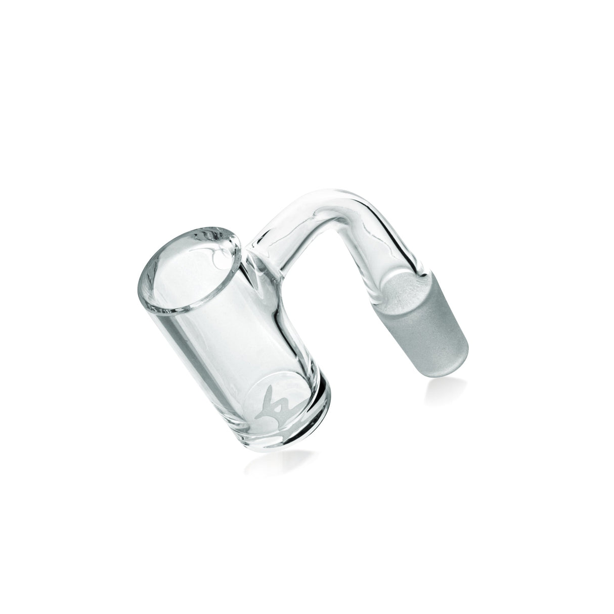 MAV Glass Flat Bottom Quartz Banger Bx313, Clear, 20mm, Side View on White Background