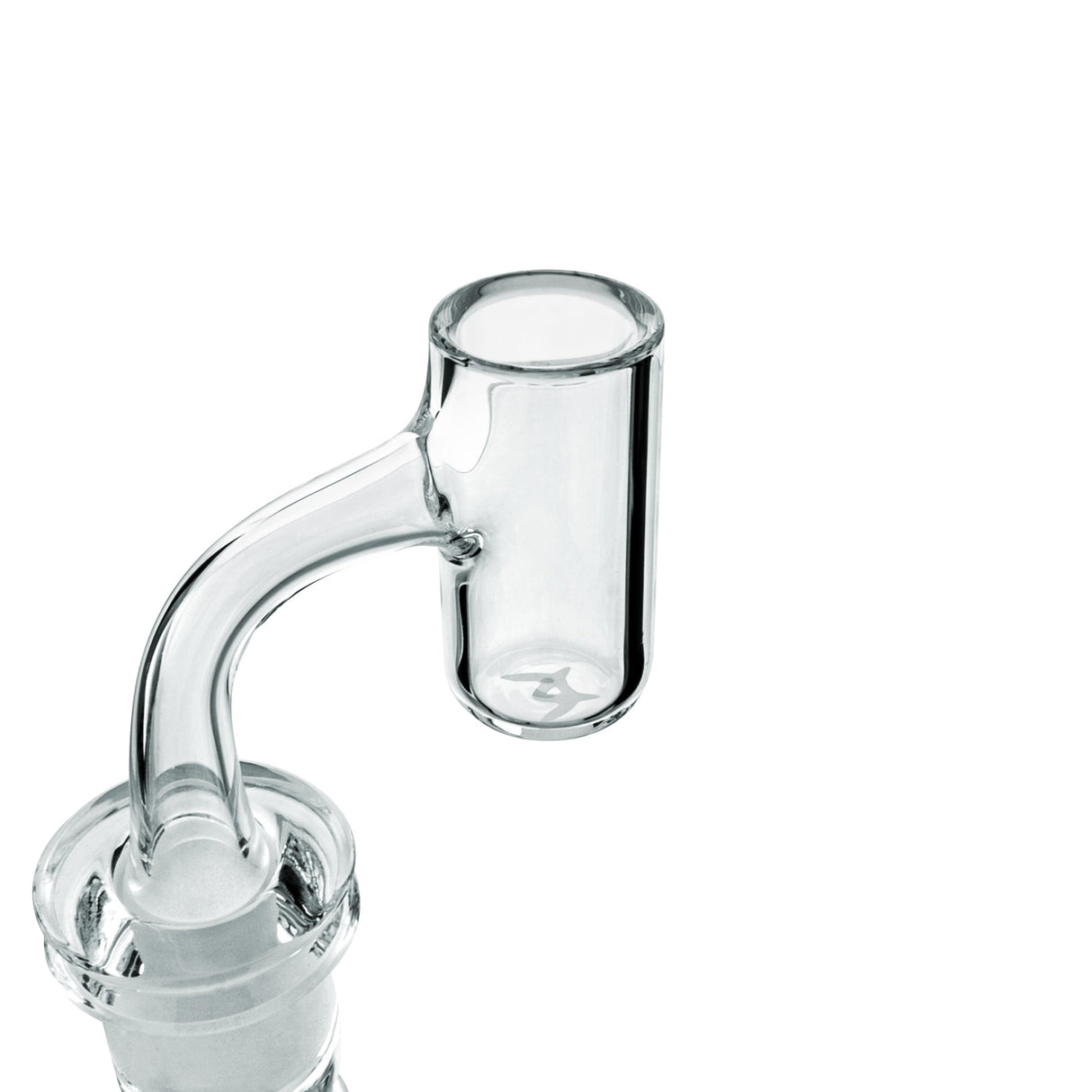MAV Glass Flat Bottom Quartz Banger, Clear Bx314, 25mm Diameter, Side View