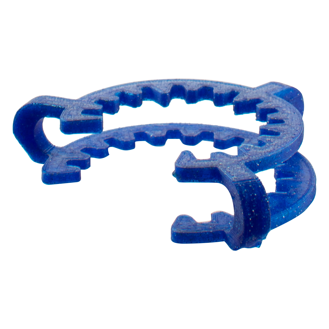 MAV Glass Keck Clip in Blue for 48.8mm Coils - Secure Connection Accessory